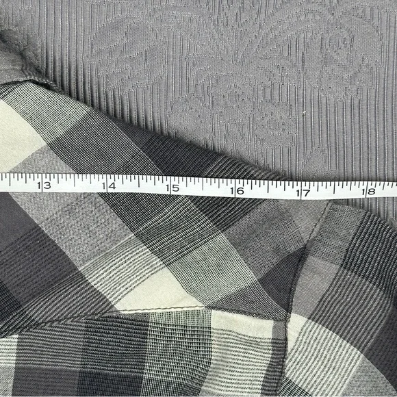 Salt Valley Western Pearl Snap Plaid Cotton Shirt M 40” Chest - Picture 8 of 12
